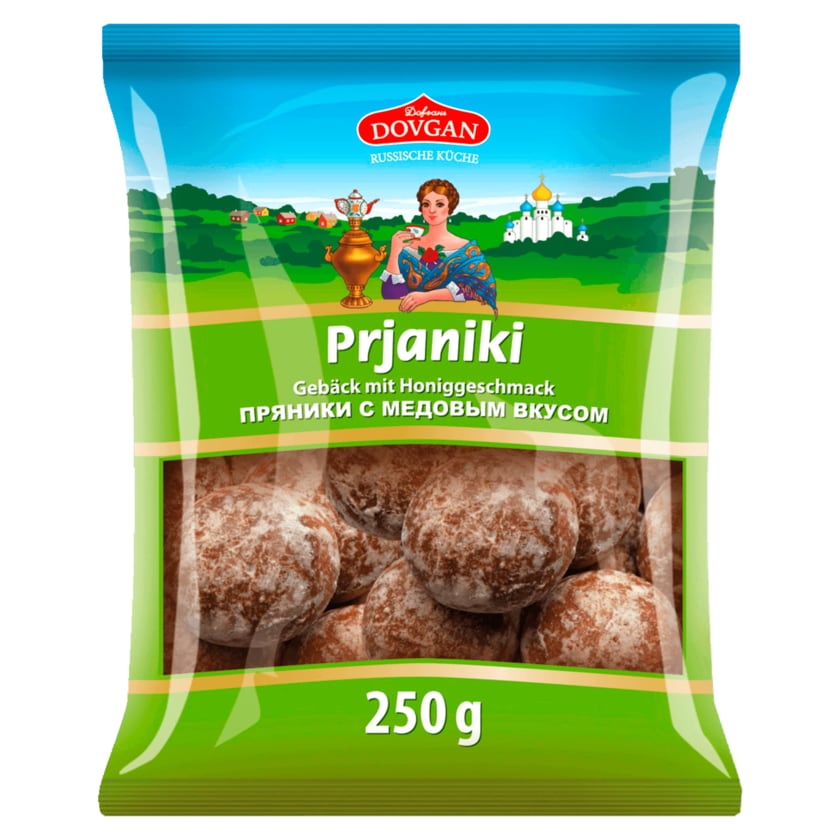 Dovgan Prjaniki Gebäck mit Honiggeschmack 250g